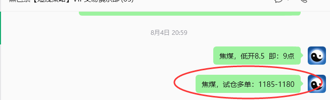 8月11日：黑色之焦煤（短线）152复核汇总